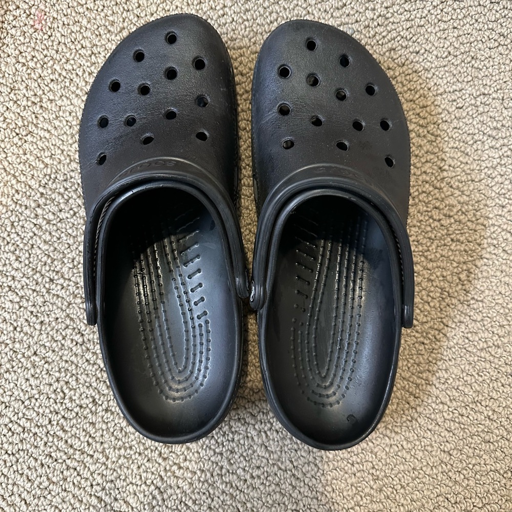 Crocs Black Clogs, Size 11 Men’s